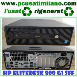 HP DESKTOP ELITEDESK 800 G1 SFF INTEL CORE I5-4590 - RAM 8GB - SSD 240GB - WINDOWS 10 PROFESSIONAL 64 BIT