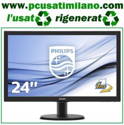 Philips 243V5 Monitor 24" LED Full HD, 1920 x 1080, HDMI, DVI, VGA